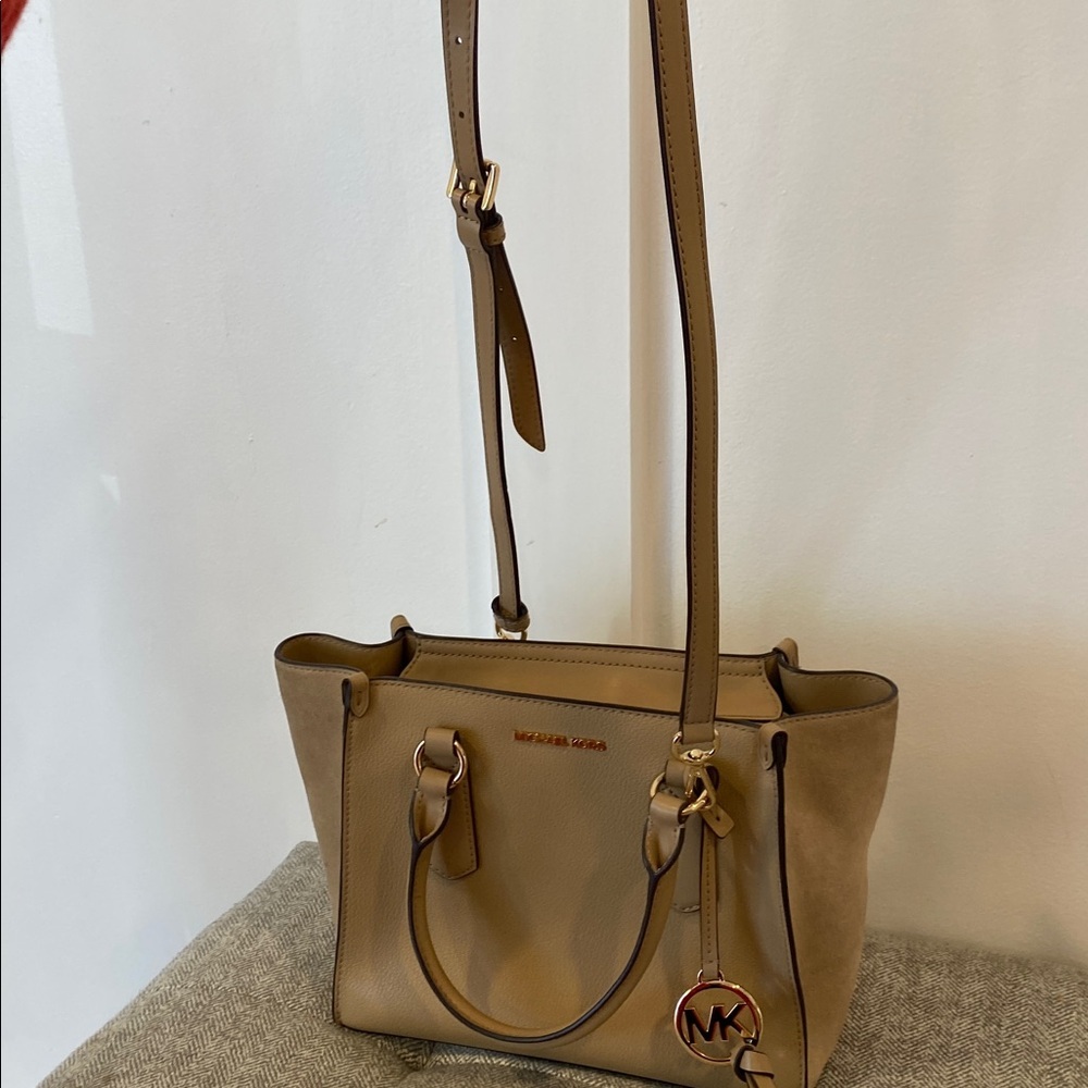 MICHAEL KORS small leather satchel with crossbody strap - Picture 3 of 12